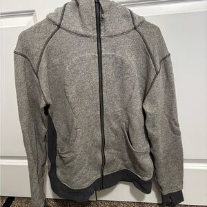 Lululemon Athletica Gray Scuba Zip Up Jacket